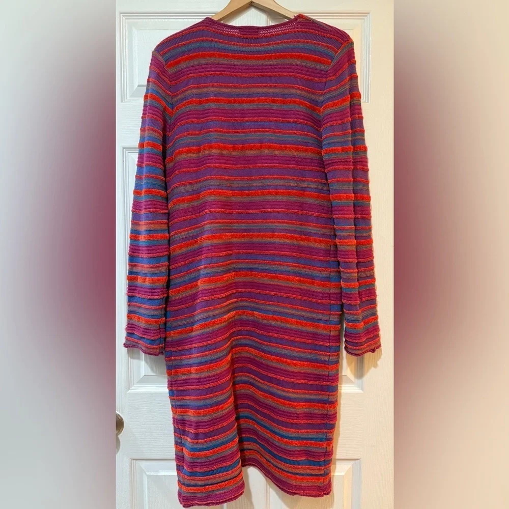Sweet Claire Multicolor Knit Long Length Duster Cardigan
